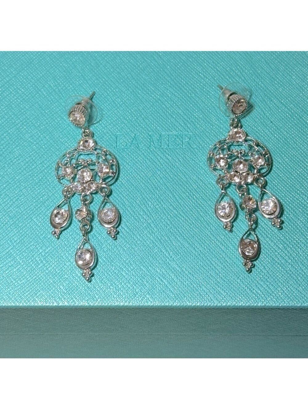 Vintage rhinestone earrings.